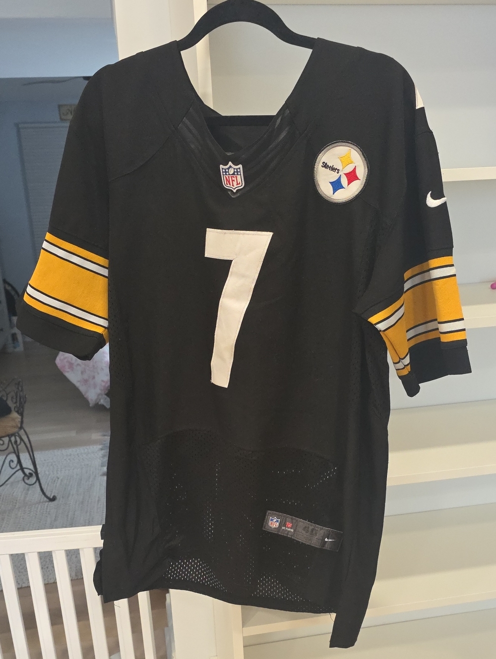 Nike Black and Gold Pittsburgh Steelers #7 Jersey